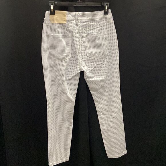 White and blue patterned women jeans - Picture 2 of 5